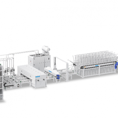 Particle Board Hot Pressing Melamine Paper Laminating Short Cycle Press