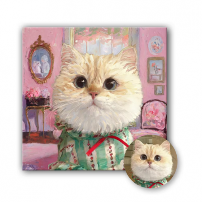 Custom Pet Portrait Oil Painting on Canvas - Handmade With Eco-Friendly Paints