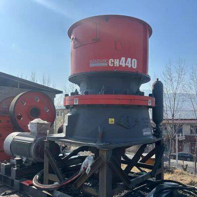 Used CH440 Hydraulic Cone Crusher Integrated Frame Wear-resistant and Durable Mining Quarry