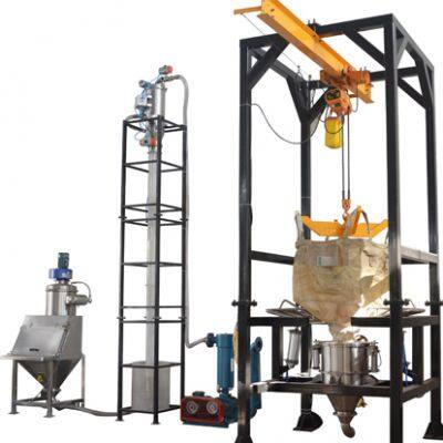 Разгрузка тоннажных мешков + Подающая конвейерная система для кормления Phoxinus phoxinus subsp. phoxinus Utheisa Kong