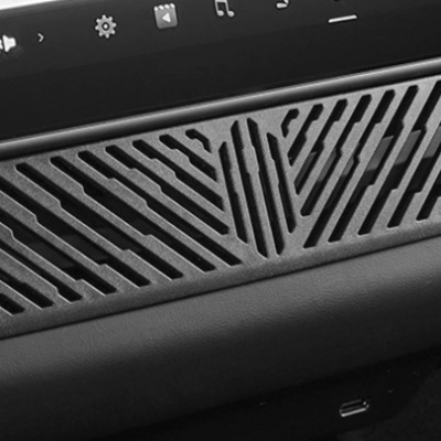 Rear Console Air Outlet Protective Grille for 2024-2025 Tesla Model 3 Highland / Y Juniper Black