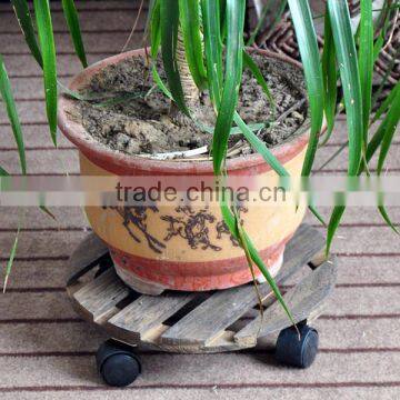 movable wooden flower stand Flower display Shelf, Plant Stand