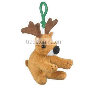 plush stuffed deer keychain , plush keychain deer, plush deer keychain