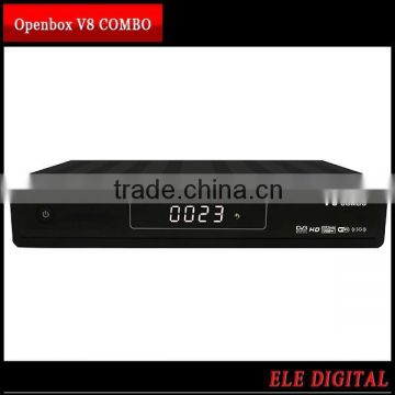 Good sales 1080P FULL HD DVB S2 & T2 Openbox v8 combo hd satellite receiver with Best price MOQ from 1 piece