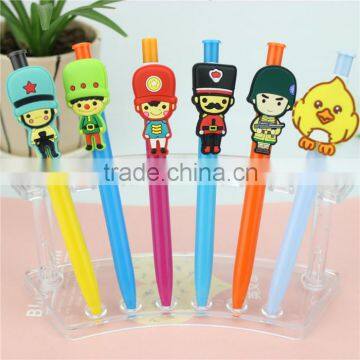 Personalized souvenir plastic cartoon ball-point pen \ custom lovely ball-point pen and gel pen