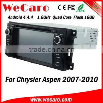 Wecaro WC-JC6235 Android 4.4.4 car dvd player indash for Chrysler Aspencar multimedia system 2007 - 2010 BT gps 3g TV