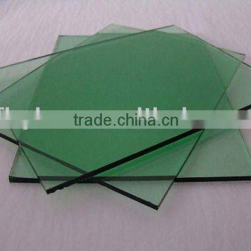 5mm green tinted float sheet glass in good quality