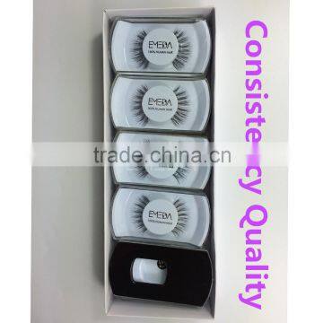 eyelash extension type human hair eyelash custom label