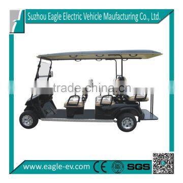 electric utility cart,6 seats, with jumper seat, EG2048KSF, CE approved, LSV