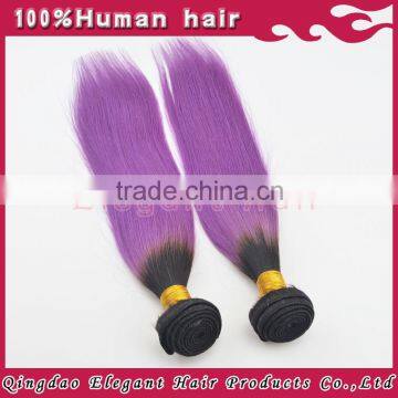 Alibaba China factory price indian virgin human ombre hair with top quality