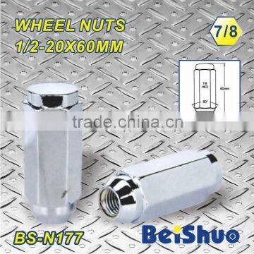 BS-N177 1/2-20X60MM HEX 7/8 wheel nut wheel hub cover