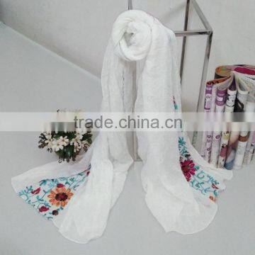 Wholesale Flower Embroidery Women Ladies Fashion Exquisite Hijab
