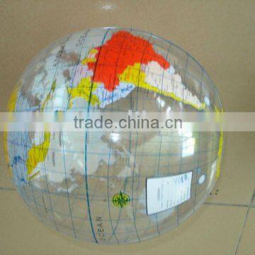 inflatable global ball,inflatable transparent beach ball