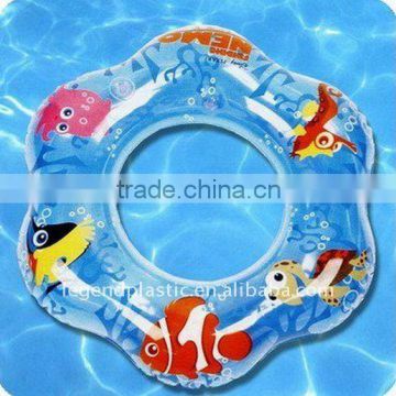 inflatable animal printed swimming ring