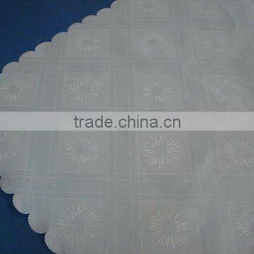 Polyester flower pattern jacquard table cover