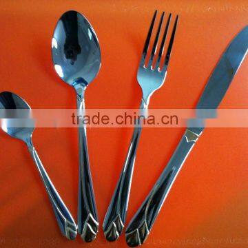 gold spoon & fork set