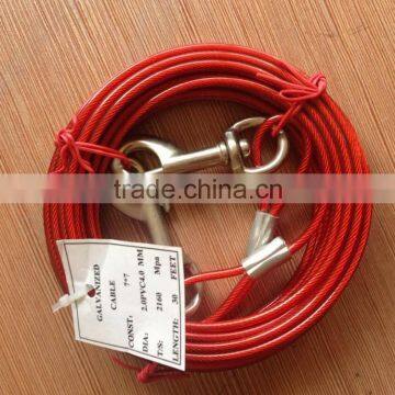 6X7+IWS 2.38mm/4.0mm PVC Coating Steel Cable photo-2