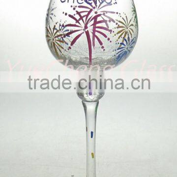 clear frosted wholesales hand blown candle holder for christmas