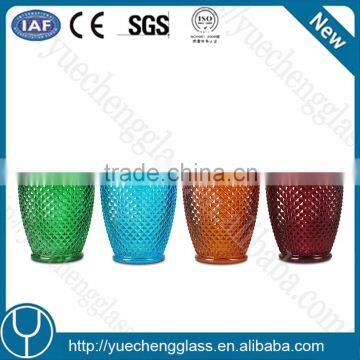 glass tumbler with round bottom and unique drinking glass design