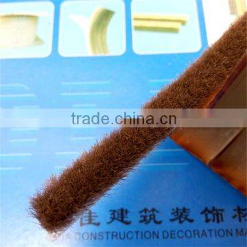 Sliding glass door wool pile weather stripping