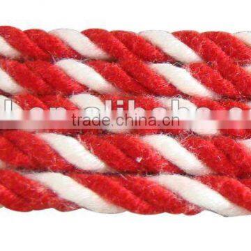 Mixed color cotton rope