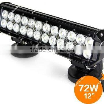 12" 72W LED Off Road Power Sport 4WD Vehicle Driving Scene Light Bar