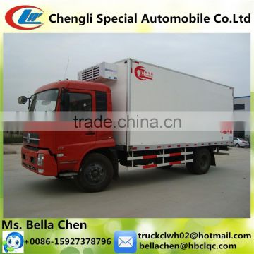 10 tons DONGFENG freezer truck, Thermo King refrigeration unit freezer body truck