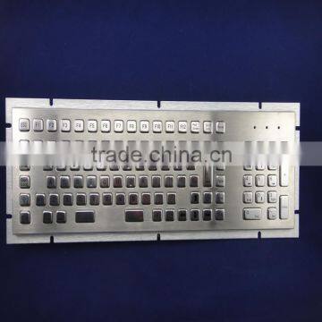 Custom metal keys keyboard with function keys and numeric keys
