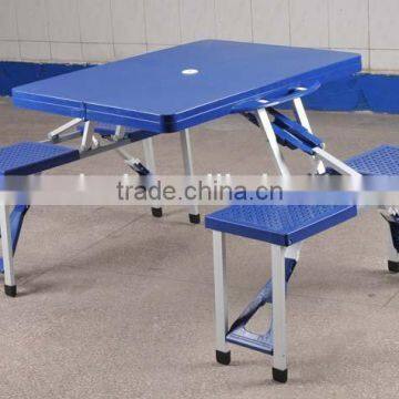 4 seats plastic folding picnic table