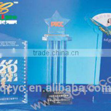 2014 new style acrylic trophy display design