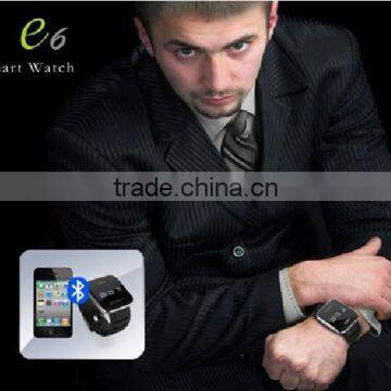 Smart bluetooth watch E6 with SMS reminding and handfree call