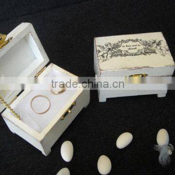 2015 hot sell white wooden jewelry storage box