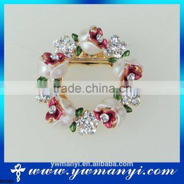 Big Size Brooch Fashion Accessories Small Flower Clusters Leaf Resin Rhinestone Brooch Pin B0263