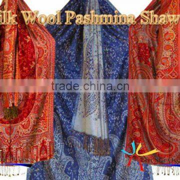 Wool Silk Fashionable Jamavar Shawls