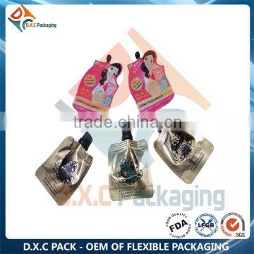 Skin Care Products Daily-use Liquid Spout Top Custom Made Bags