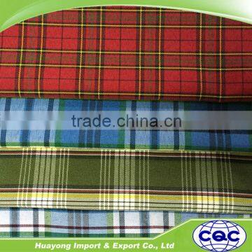 wholesale yarn dyed 300D*300D polyester fabric for school uniform