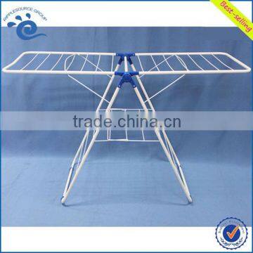 Metal Tube Powder Coating Folding Clothes Rack 135*56*90CM Indoor Portable Metal Tube Airer Mini