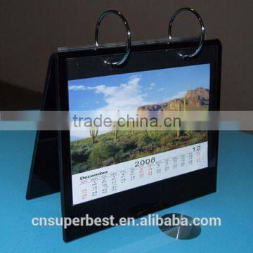 Factory costomize desktop acrylic calendar stand wholesale