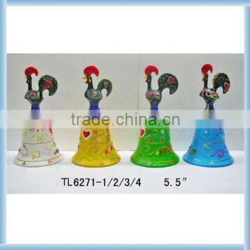 Resin Portugal rooster with bell