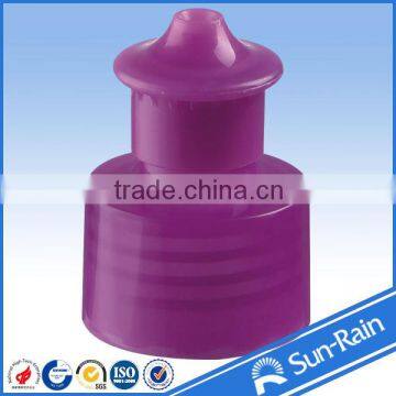 china zhejiang manufacture 28/410 Color Push Pull Plastic Cap