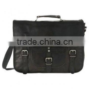 Men's Black Satchel with Front Pocket AP-5108