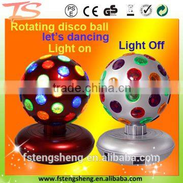 6'' Rotating Disco Ball 1PCS Halogen Bulb Changing Color LED Party Decor Light photo-2