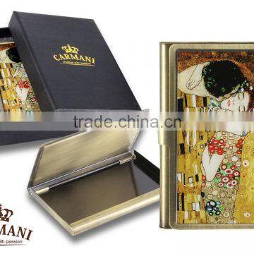 CARMANI Business card holder with GUSTAV KLIMT