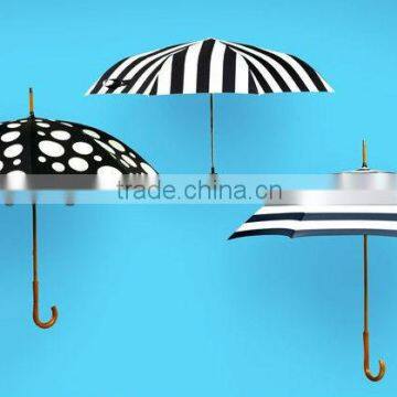 classical black and white fashion straight umbrella,gift umbrella,ladies beautiful umrella