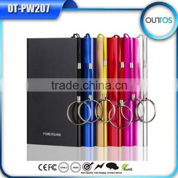 Ultra slim aluminium alloy power bank 5000mah