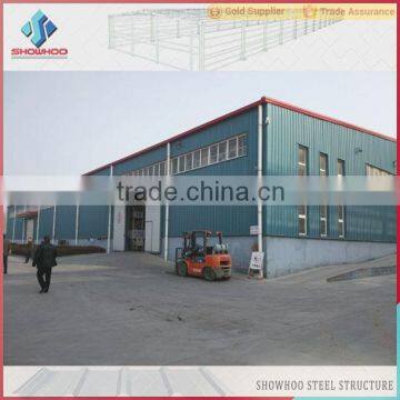 double slope fast construction prefabricated steel frame warehouse building sale