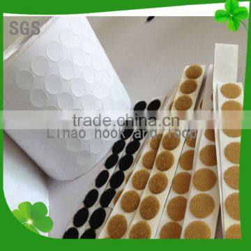 thin fasteners hot melt dot hook and loop adhesive tape for curtains