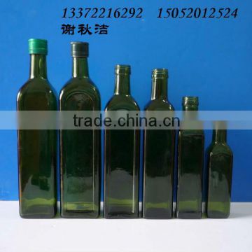 clear 750ml marasca square shape olive oil bottle Dahua-Jane