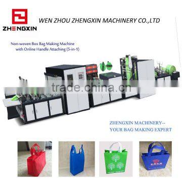 ZXL-E700 Non Woven Box Bag Making Machine Handle Bag Eco Bag Making Machine