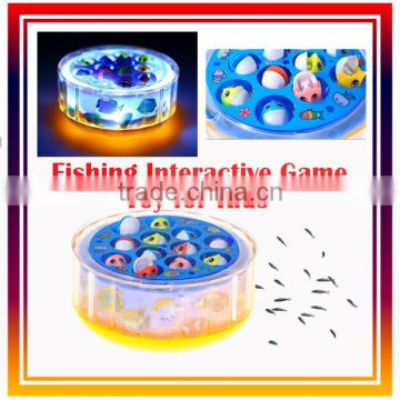 Fishing Interactive Game Toy for Kids,electric music fishing toy game